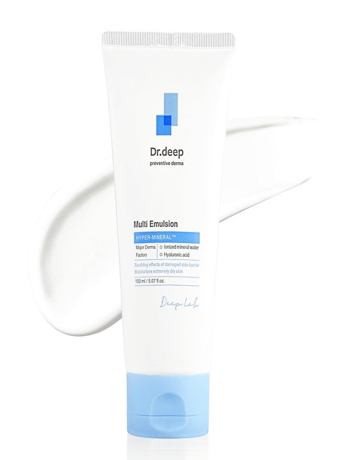 Dr.Deep Multi Emulsion - Lightweight Moisturizer for Sensitive, Dry & Itchy Skin, Hydrating Emulsion with Shea Butter & Allantoin for Skin-Barrier Repair, 5.07 fl. oz - Image 1